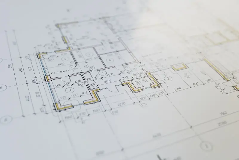 On site — construction work